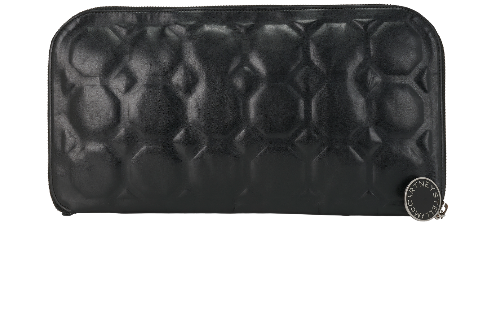 Stella McCartney 3D Geometric Pouch, &pound;180, Accessories, Black, Faux Leather, Back view